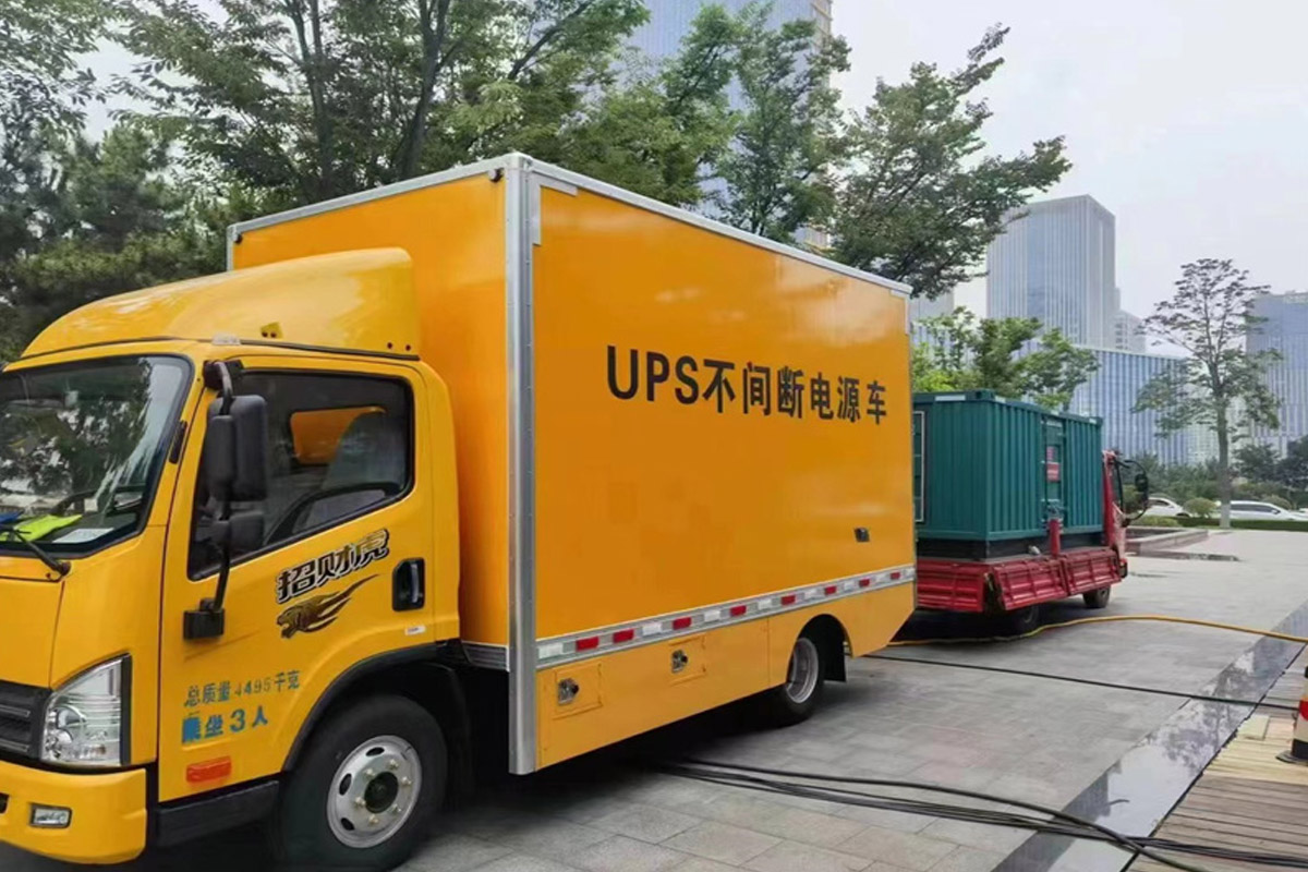 惠州发电机租赁施工现场